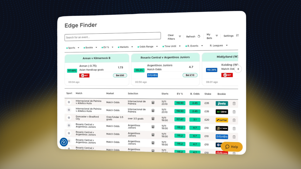 Edge Finder review: The easiest way to find positive EV bets