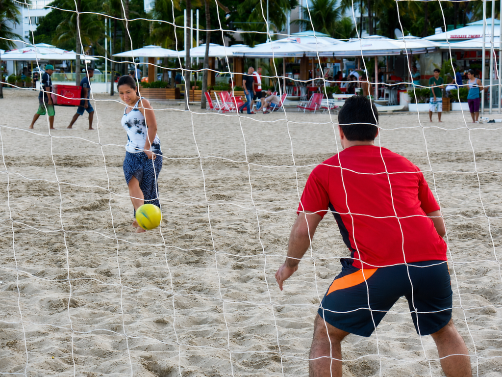Beach Soccer in Copacabana – Learn Portuguese in Rio de Janeiro